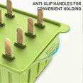 thumbnail image 2 of Reusable Bpa Free Silicone Popsicle Molds With 50 Wooden Sticks (green), 2 of 5
