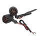 thumbnail image 1 of Pair Motorcycle Turn Signal Light with Grill Cover 3 Wires Retro 10mm Installing Hole Universal Replacement, 1 of 5