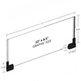 thumbnail image 2 of Two-Sided Large Acrylic Sign Holder With Magnetic Boots 22"W X 8.5"H, 2-Pack, 2 of 2