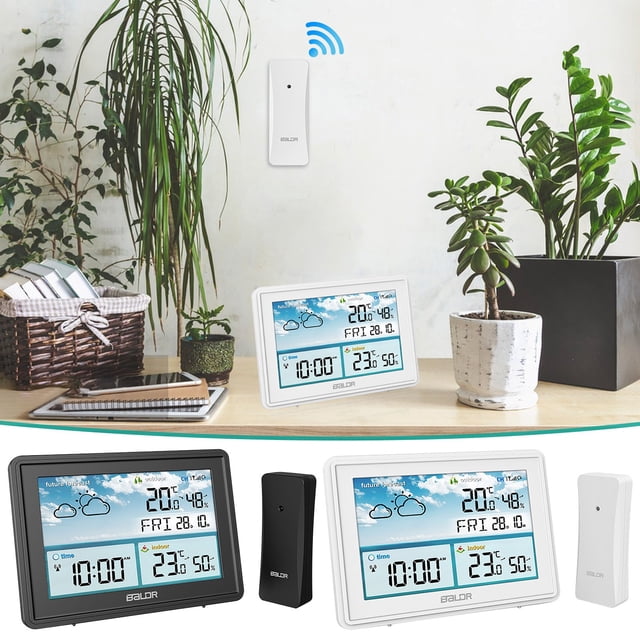 Viflosae Savings A Multifunctional Digital Weather Clock That Can Monitor Weather, Temperature, Humidity, Time Alerts, Calendar, And Weather Conditions At Any Time Hottest Deals on tech