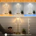 thumbnail image 2 of 2024 NEW Bedside Table Lamp Set of 2, Fully Stepless Dimmable Vintage Crystal LED Touch Lamps with 3 Colors, Portable Rechargeable Cordless Nightstand Lamp for Bedroom Living Room Office Desk, 2 of 8