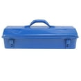 thumbnail image 2 of Blue Tool Chest Blue Toolbox Metal Structure Portable Tool Storage Organizer with Unique Style Design Suitable for Outdoor Work Made of High Grade Metal, 2 of 7