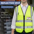 thumbnail image 2 of ZOUBAOQ Comfortable And Adjustable Polyester Safety Vest For Workers In High - Risk Environments - XL, XXL, XXXL, 2 of 8