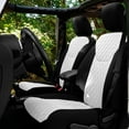 thumbnail image 3 of For 2007-2017 Jeep Wrangler JKU 4 Door FH Group Neoprene Waterproof Custom Fit Car Seat Covers Front Set - White, 3 of 6