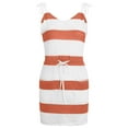 thumbnail image 4 of ICQOVD Womens Summer Striped V-Neck Striped Waist Halter Sling Dresses, 4 of 6