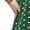 Green, variant on AURA Plus Size Polka Dot Midi Dress V Neck A Line High Waisted Summer Casual Dress Blue Red Green Black