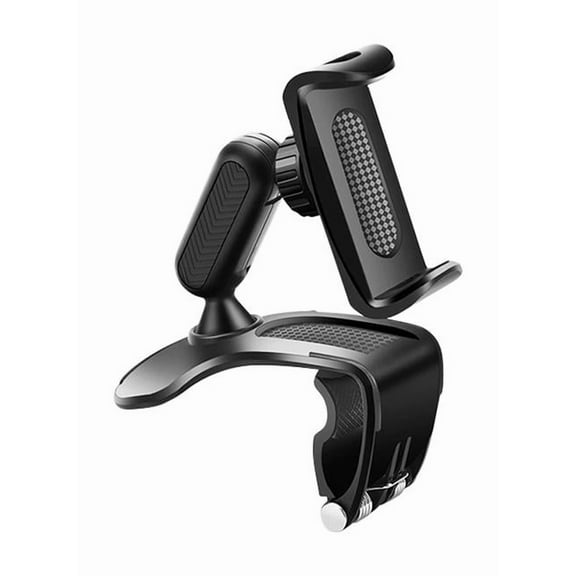 Phone Holder, Universal 360° Dashboard Phone Holders, with Adjustable Clip, for 4-7in Phones, for Rearview Mirror, Or Sun Visor