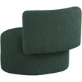 thumbnail image 4 of Meridian Furniture Como Fauteuil d'Appoint en Tissu Bouclé Vert, 4 of 7