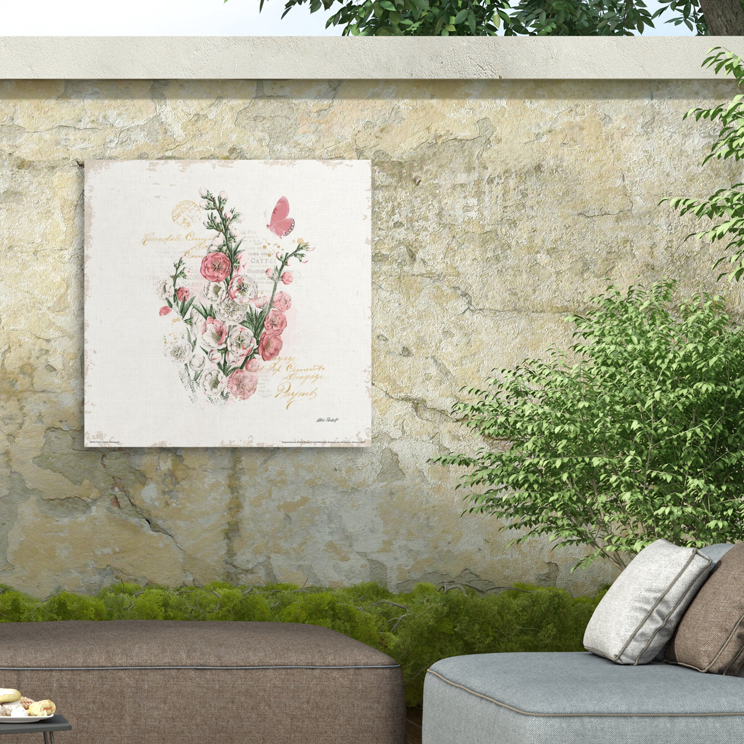 Katie Pertiet 'French Romance III' Outdoor Canvas 35x47