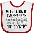 thumbnail image 3 of Inktastic Future Orthodontist Dental Care Boys or Girls Baby Bib, 3 of 4