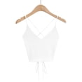 thumbnail image 3 of Camisole Tops for Women New Crop Tops Aesthetic Sexy Cute Halter Solid Fashion Casual Sleeveless Corset Top Tank Tops Womens Summer Tank Tops, 3 of 4