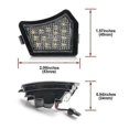 thumbnail image 2 of Car Front Door Mirror Puddle Light Courtesy Lamp Lens Diamond For Volvo V70 S60 S80 Xc90 V50 C30 C70 V50, 2 of 5