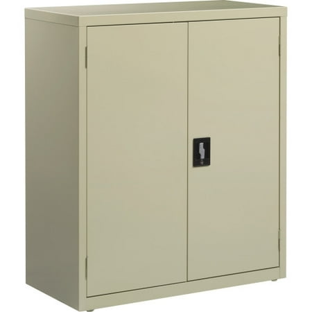 

Lorell Fortress Series Storage Cabinets 18 x 36 x 42 - 3 x Shelf(ves) - Recessed Locking Handle Hinged Door Durable Adjustable Shelf - Putty - Powder Coated - Steel - Recycled