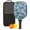 Pioneer Flower Floral-3, variant on Pickleball Paddles Set,Pioneer Flower Floral Print Pattern Fiberglass Surface Pickleball Racket Set with 2 Indoor Outdoor Pickleball Balls and Pickleball Bag,Pickle-ball Equipment