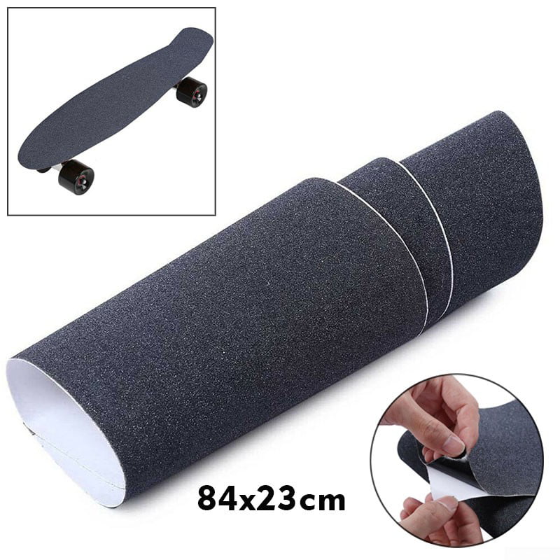 1 Pcs Longboard Grip Tape Abrasive Paper Skateboard Griptape Sandpaper Black Pro 