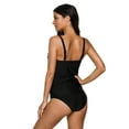 thumbnail image 7 of Charmo Womens Tankini Swimwear Blouson Halter Two Piece Swimsuit Tummy Control, 7 of 7