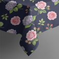 thumbnail image 5 of Pioneer Flower Floral Print Pattern Square Tablecloth, Waterproof Wipeable Spillproof Washable Table Cover for Home Kitchen Party Decor, 52"x52", 5 of 6