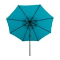 thumbnail image 7 of FLAME&SHADE 9 ft Double Top Outdoor Market Patio Table Umbrella with Tilt, Aqua Blue, 7 of 7