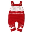 thumbnail image 1 of FELTECHELECTR 1 pieza de ropa infantil con temática navideña, suéter con estampado de alce, mono encantador, 1 of 5