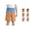 Blue, variant on Kids Baseball Shorts Elastic Waist with Pockets Ice Cream Printed Shorts Summer Cool Prep Bottoms for Boys Girls