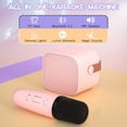 thumbnail image 2 of Altavoz Bluetooth portátil Karaoke Machine YLL Kids, color rosa claro, 2 of 7