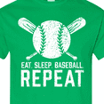 thumbnail image 4 of Inktastic Grunge Eat Sleep Baseball Repeat T-Shirt, 4 of 5