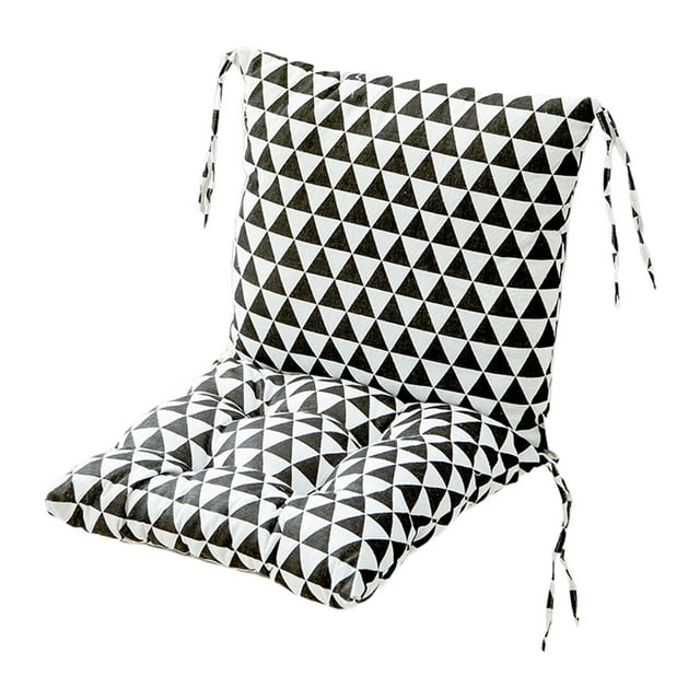 yulier High Back Chair Cushion Indoor Outdoor Front Porch Rocking Chair Cushion with Ties, Back and Seat Cushion for Home Office Computer Desk Chair Patio Furniture