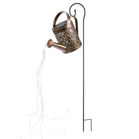 

Docooler 36LEDs 600mm Solar Powered Energy Watering Can Outdoor Lamp Fairy S-tring Light with Standing Sensitive Light Control IP65 Water Resistance Built-in 600mAh High Capacity Rechargeable Cell fo
