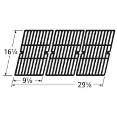 Porcelain Cast Iron Cooking Grates - Backyard Grill Barbecue Grill Grid Cast Iron Cooking Grill Grate