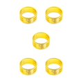thumbnail image 1 of bedienty Knitting Rings Finger for Protection Thimble Adjustable Sewing Loop Specially-designed Crochet Tools for Home Yarn Crafts Thicken Fu Gold Ring 5Set, 1 of 6