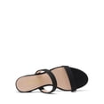 thumbnail image 4 of Sandalias DREAM PAIRS para mujer con dos tiras, punta abierta, color negro, talla 10, 4 of 6