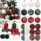 thumbnail image 2 of 6/12 piezas de adornos navideños de 6 cm para árbol de Navidad, bolas irrompibles de color rojo, verde y blanco para fiestas navideñas, 2 of 5