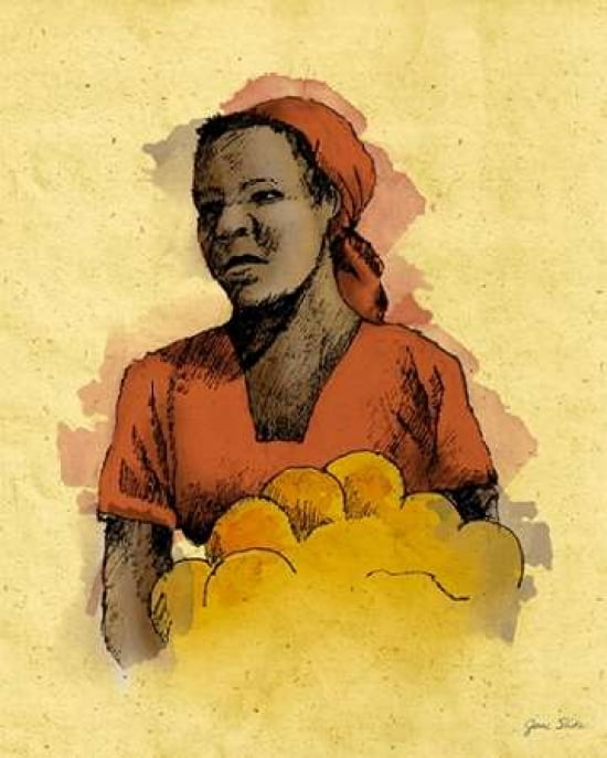 Sketched Woman in Color II Canvas Art - Jane Slivka ()