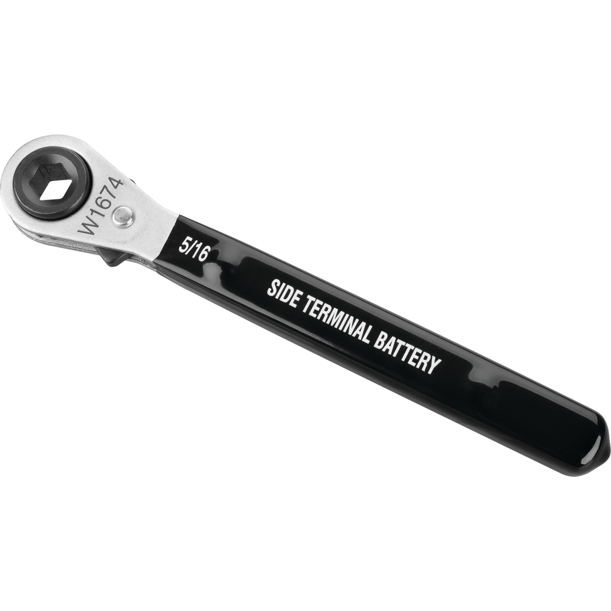 Lang Tools 6525 XL Ratcheting Side Terminal Battery Wrench, 5/16 - Power Impact