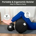 thumbnail image 5 of Sol Living Yoga Bolster Pillow Mini Meditation Cushion Meditation Accessories for Restorative Yoga Meditation Pillow Cotton Yoga Pillow Firm Body Pillow Bolster Pillow for Legs Removable Cover, 5 of 10
