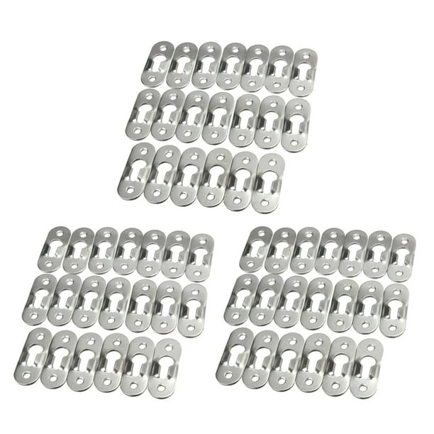 60Pzs 44mm Sujetadores Percha de Ojo de Cerradura de Metal Sujetador de Pintura Foto Imagen