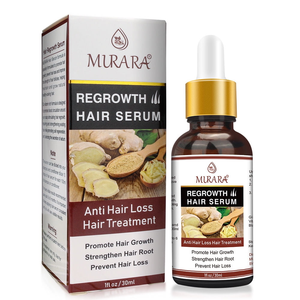Murara 1 Pack Ginger Hair Natural Growth Serum Hair Thinning Treatment -  