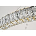 thumbnail image 6 of Elegant Lighting Monroe 2 Tier 42" Round Royal Cut LED Chandelier in Gold, 6 of 9