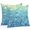 Turquoise, variant on Throw Pillow Covers 16x16 Inch Set of 2, Turquoise Blue Teal Waterproof Outdoor Pillow Covers, Chic Stained Glass Texture Aesthetic Decorative Cushion Pillowcases for Couch, Sofa, Bed, Garden, Patio