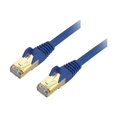 thumbnail image 1 of StarTech.com 12ft CAT6A Ethernet Cable, 10 Gigabit Shielded Snagless RJ45 100W PoE Patch Cord, CAT 6A 10GbE STP Network Cable w/Strain Relief, Blue, Fluke Tested/UL Certified Wiring/TIA - Category 6A - 26AWG (C6ASPAT12BL) - Patch cable - RJ-45 (M) to RJ-45 (M) - 12 ft - STP - CAT 6a - molded, snagless - blue, 1 of 4