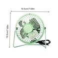 thumbnail image 4 of COM1950s 6"/8" Mini High-Velocity Personal Desk Fan, 4 Blades, Adjustable 360° Head Tilt, Durable Metal Construction, Ideal for Home, Dorm Rooms, Bedrooms, or Offices, 4 of 7