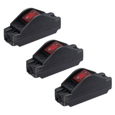 3X 16A 220V On/ Inline Cord Switch Button Inline Cord Switch for Electrical Appliances