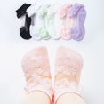 thumbnail image 2 of 1/3Pairs Girls Lace Socks Soft Ruffled Summer Breathable Girls Baby Socks pink S 0-1year, 2 of 6