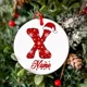 thumbnail image 3 of Adorno navideño personalizado con nombre personalizado, accesorio para fotos, adorno de cerámica para fiesta familiar navideña, recuerdo navideño, adornos colgantes, 3 of 5