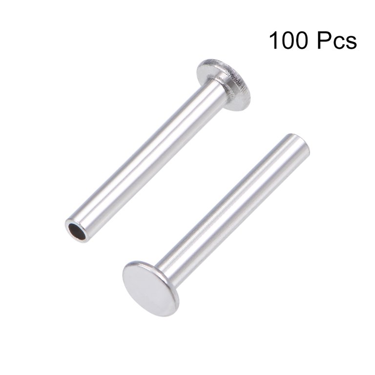 Aluminum Flat Head Rivets Kit M2 M2.5 M3 M4 M5 M6 Half Hollow Thin For DIY & Repair