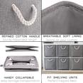 thumbnail image 3 of Fabric Storage Cube, Storage Cube Basket, Foldable Storage Box For Toys, Clothes 25 X 25 X 25 Cm (Set Of 3, Grey), 3 of 6
