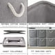thumbnail image 3 of Cesta de almacenamiento grande con asa, cesta oxidada para almacenamiento [3 bolsas], cesta de ropa plegable, armario plegable de tela, 3 of 6