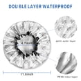 thumbnail image 3 of Shower Caps,Winged Unicorn Pattern Waterproof Shower Cap for Women 4 Pieces,Double Reusable Hair Cover for Shower PEVA Elastic Stretch Hem, 3 of 7