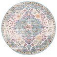 thumbnail image 1 of Rugshop Tapis Rond Bohème Vintage 6' 6" (6' 6" de Diamètre) Bleu, 1 of 1