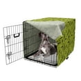 thumbnail image 5 of Lizards Dog Crate Cover, Slender Shapes of Reptiles with Polka Dots Crawling Silhouettes, Easy to Use Pet Kennel Cover Small Dogs Puppies Kittens, 7 Sizes, Apple Green and Charcoal Grey, by Ambesonne, 5 of 6